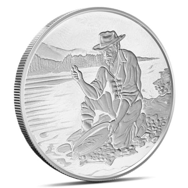 Goldpanner 1 oz .999 Fine Silver Divisible Round 1 Troy Ounce Bullion Coin
