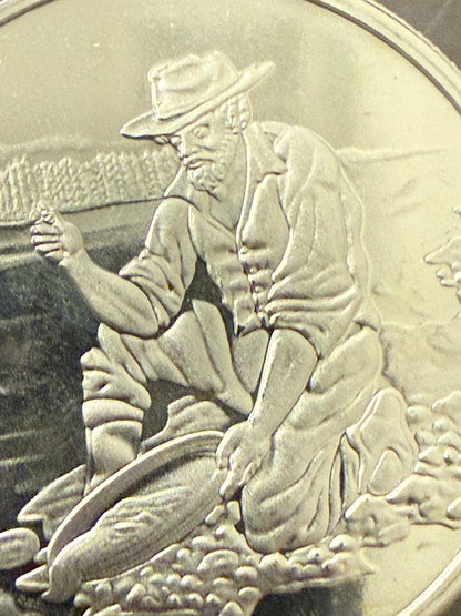 Goldpanner 1 oz .999 Fine Silver Divisible Round 1 Troy Ounce Bullion Coin