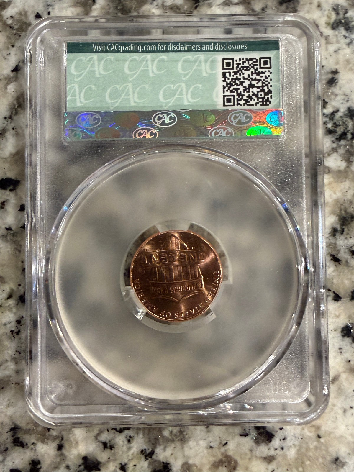 2025-D Lincoln Shield Cent CAC MS63RD Prooflike Certified Red Penny