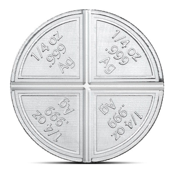 POP Bullion 1oz Silver Round .999 Fine Divisible Pieces Fractional Bar
