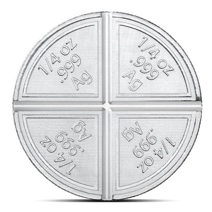 POP Bullion 1oz Silver Round .999 Fine Divisible Pieces Fractional Bar