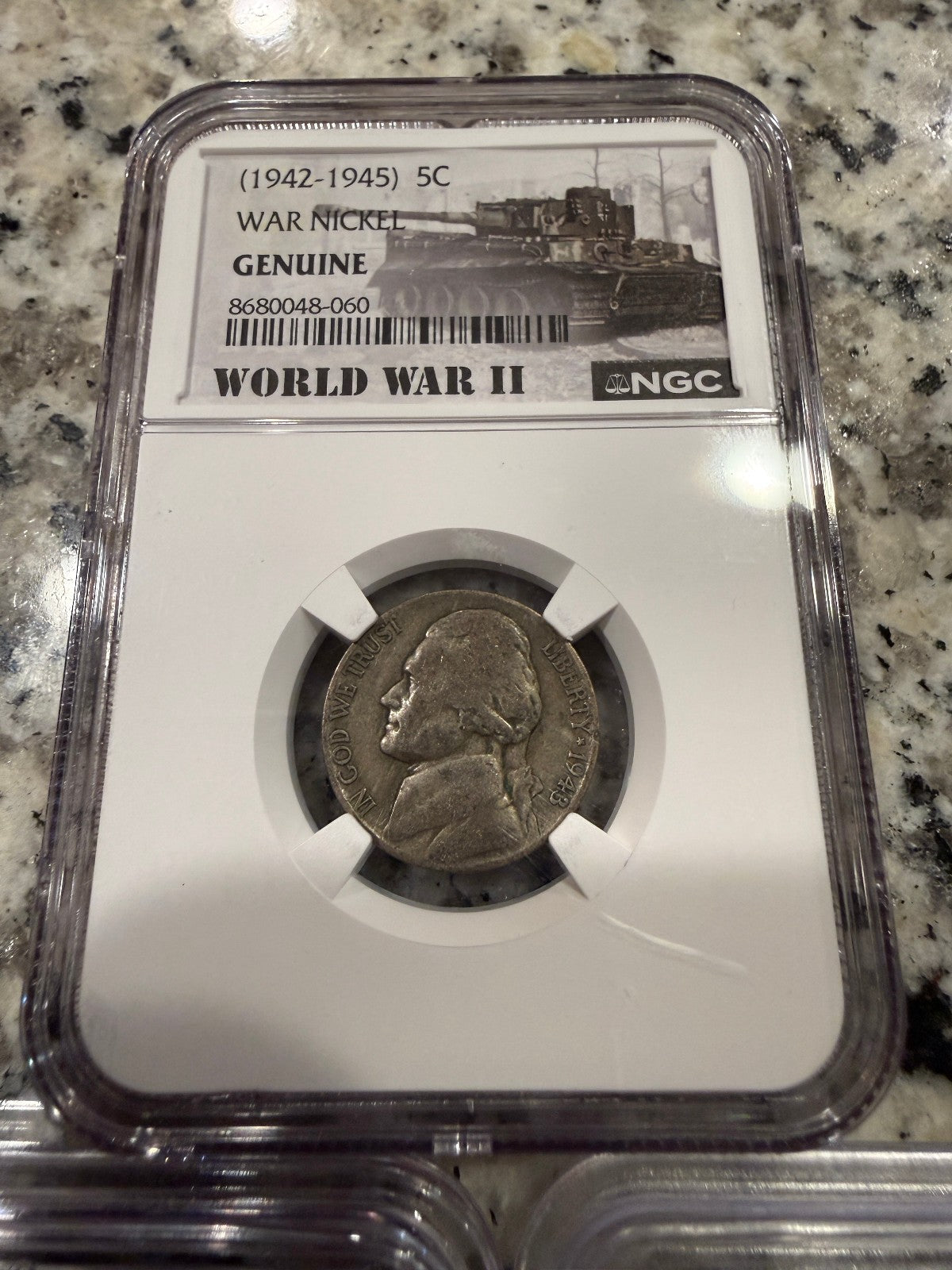 1993 P Kennedy Half Dollar MS68 ICG & 1943 P WWII War Nickel Silver Coins