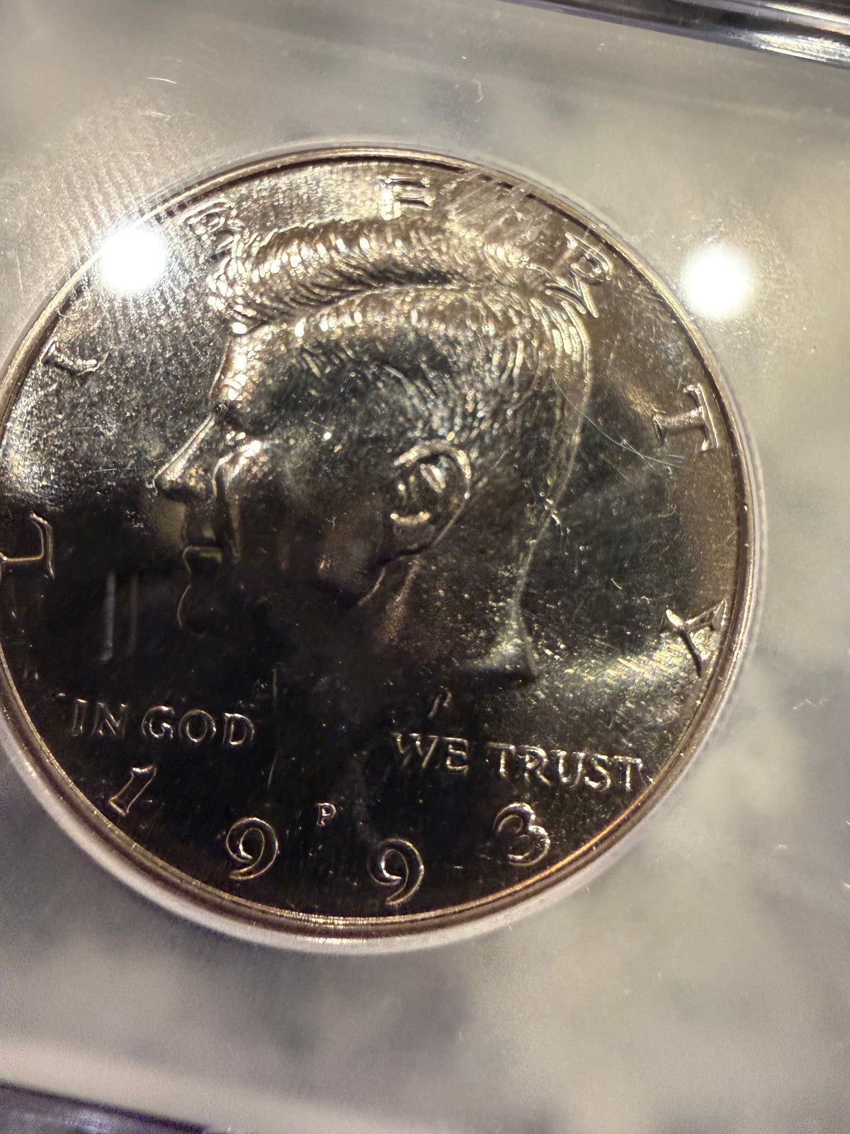 1993 P Kennedy Half Dollar MS68 ICG & 1943 P WWII War Nickel Silver Coins
