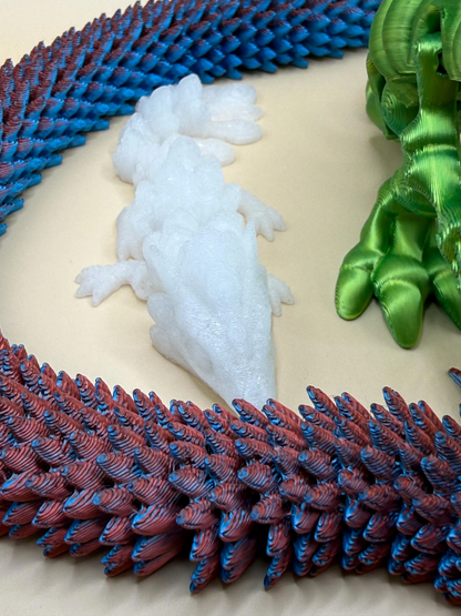 Articulated 3D Printed Dragon Dinosaur 4 Pack Flexible Figgly Fantasy Fidget Toys