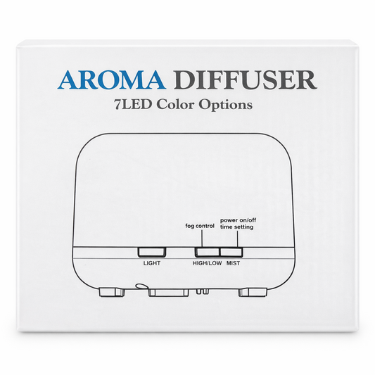 500ml Essential Oil Aroma Diffuser Ultrasonic Humidifier 7 LED Lights