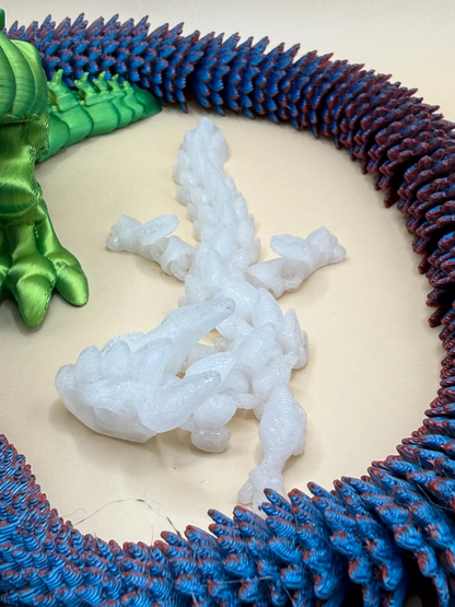 Articulated 3D Printed Dragon Dinosaur 4 Pack Flexible Figgly Fantasy Fidget Toys