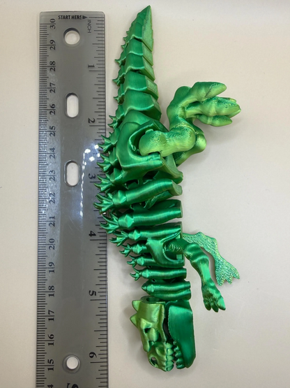 Articulated 3D Printed Dragon Dinosaur 4 Pack Flexible Figgly Fantasy Fidget Toys