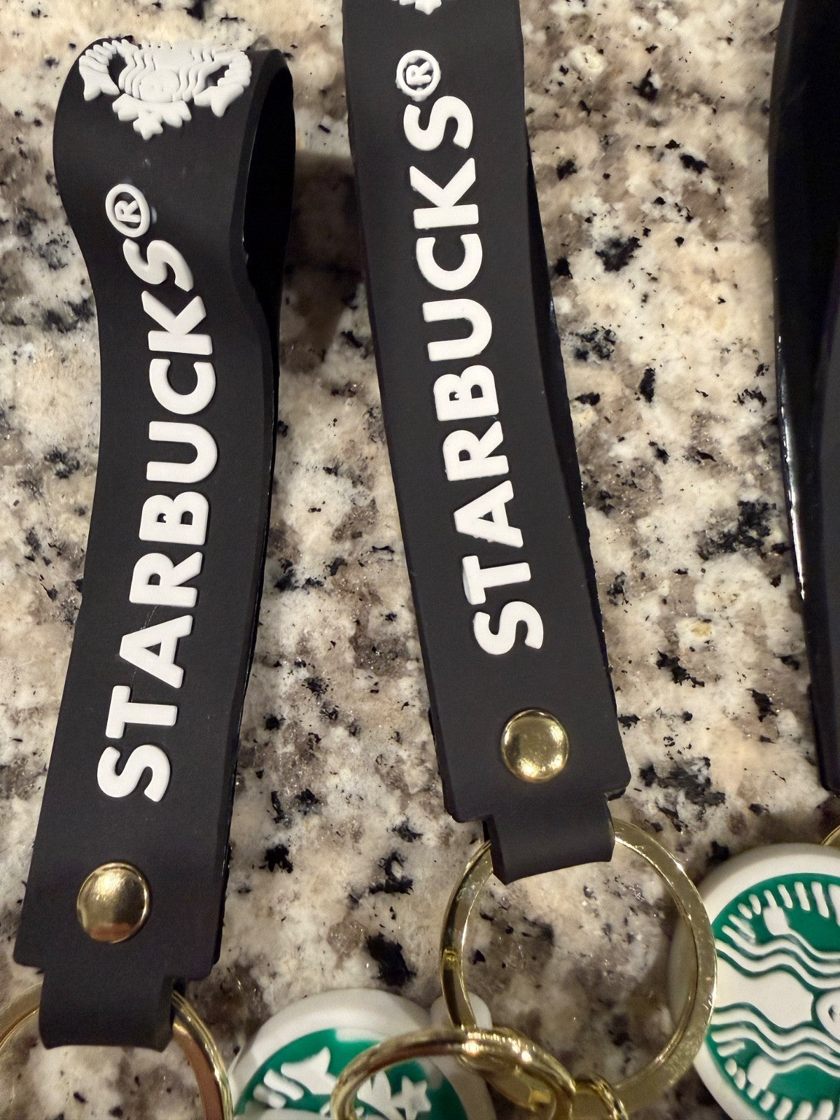 Starbucks Inspired Bear & Coffee Cup Keychain 4 Pack Cute Barista Bag Charm Set
