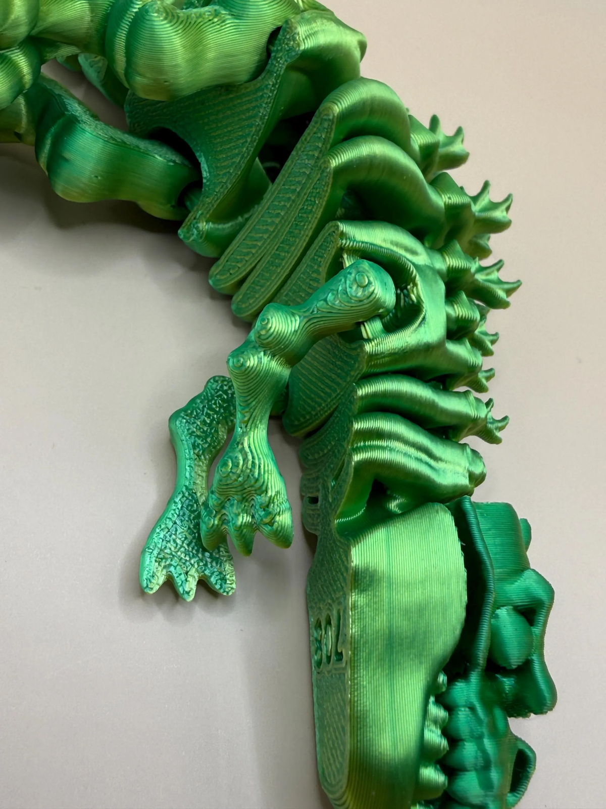 Articulated 3D Printed Dragon Dinosaur 4 Pack Flexible Figgly Fantasy Fidget Toys