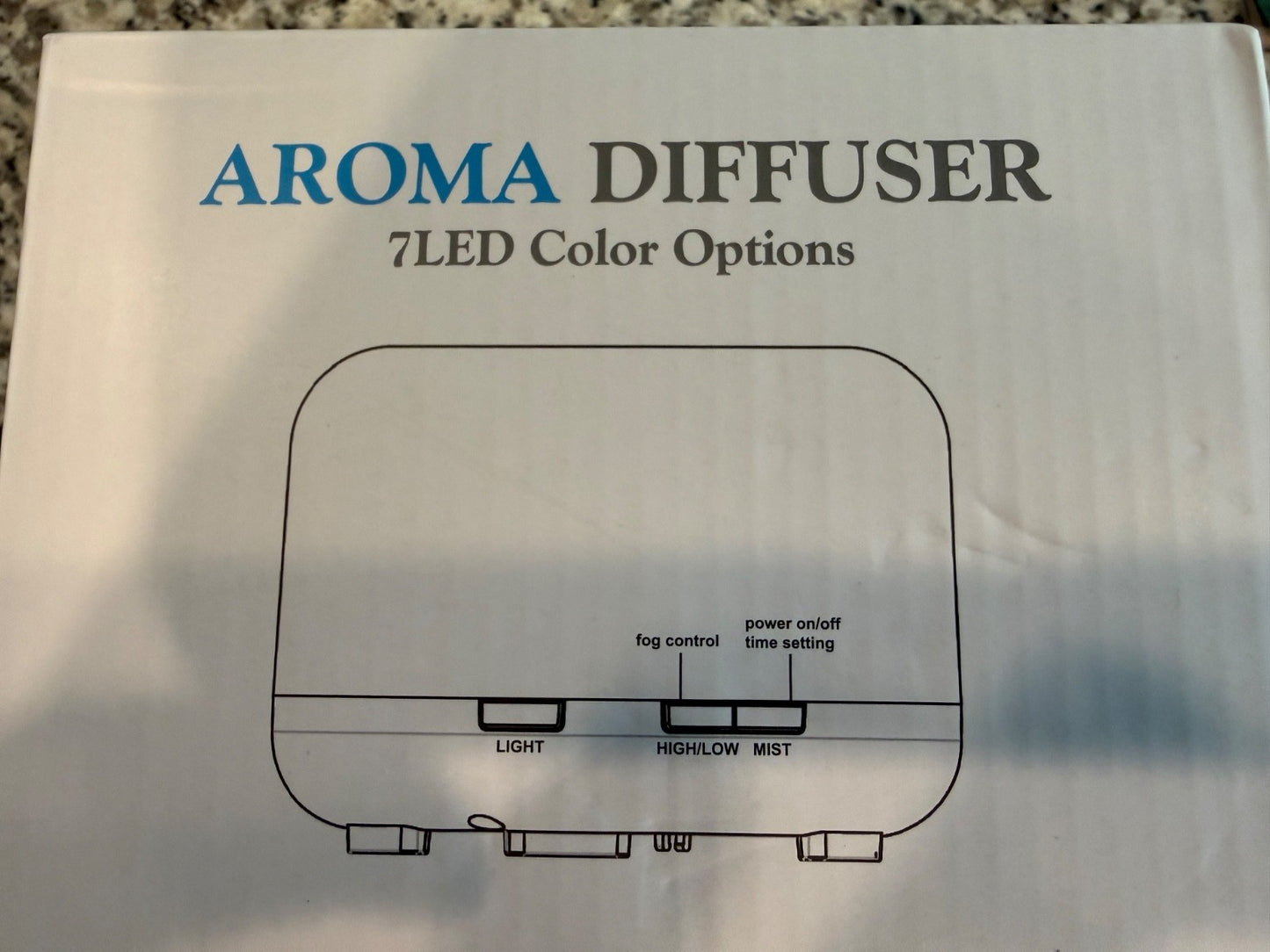 500ml Essential Oil Aroma Diffuser Ultrasonic Humidifier 7 LED Lights