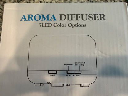 500ml Essential Oil Aroma Diffuser Ultrasonic Humidifier 7 LED Lights