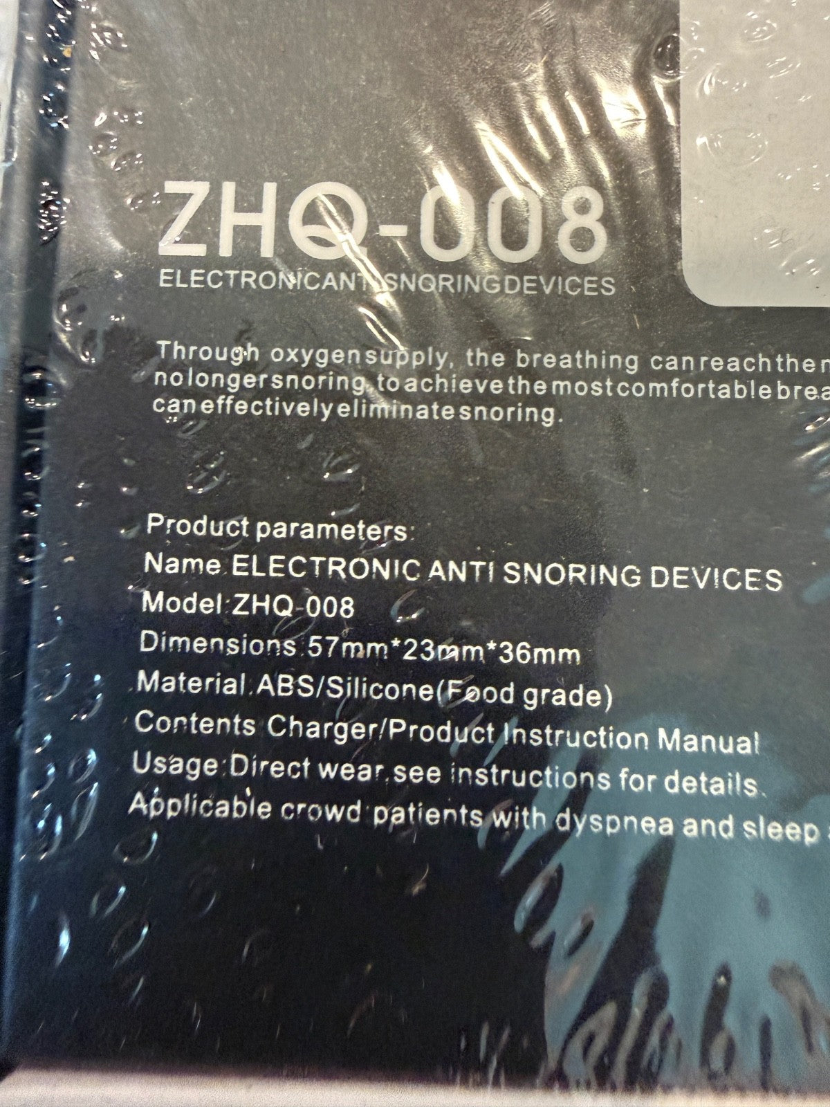 ZHQ-008 Electronic Anti Snoring Device Oxygen Concentration Sleep Aid