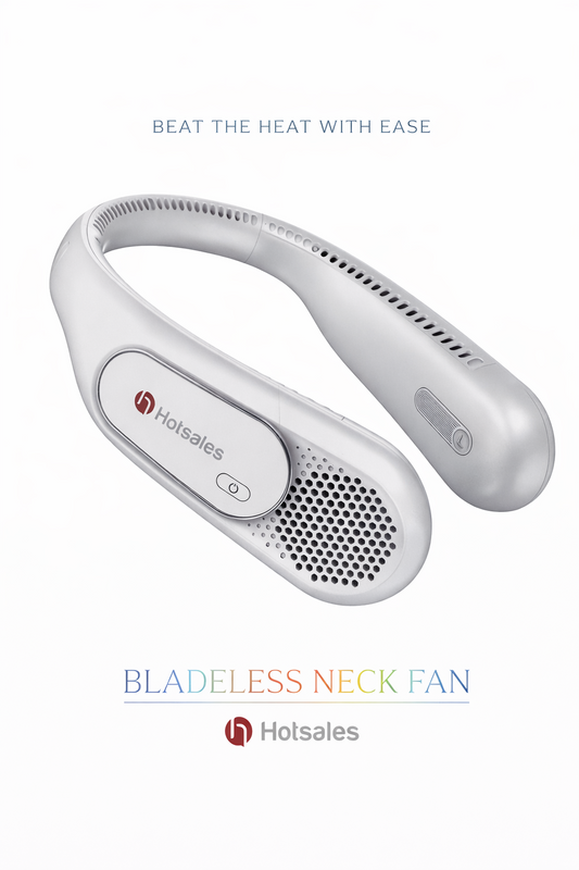 Portable Bladeless Neck Fan 6000mAh Rechargeable Hands Free Cooling Fan USB