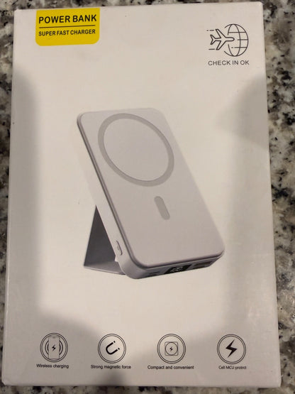 Magnetic Wireless Power Bank Ultra Thin Mini Fast Charger Portable