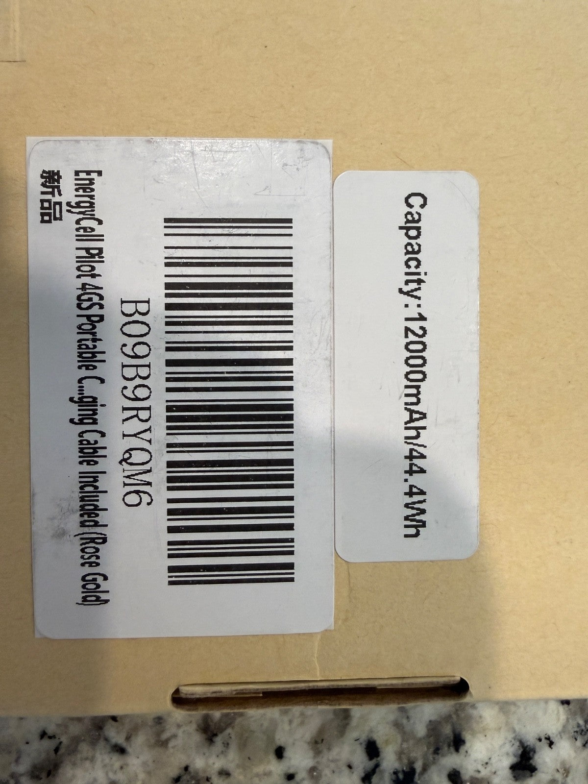 EnergyCell Pilot 4GS 12000mAh Portable Power Bank Fast Charging Cable Battery