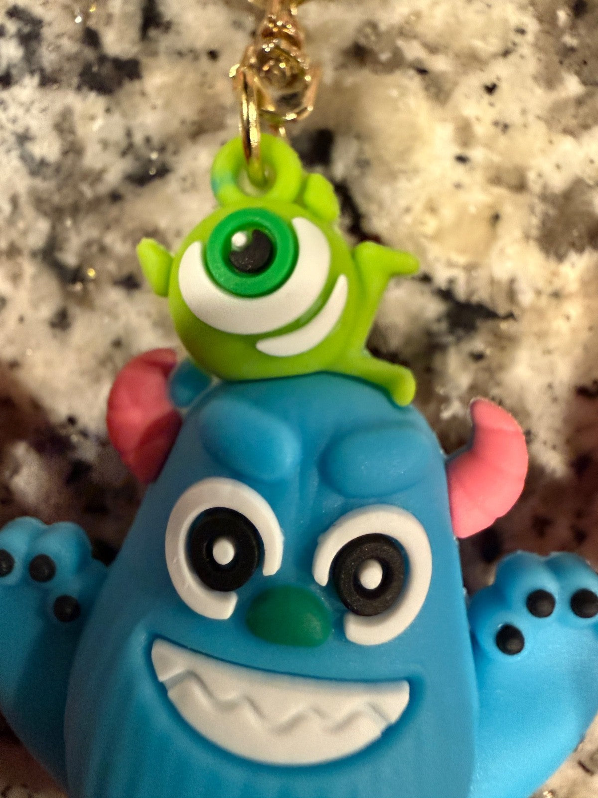 Sonic Spider-Man Disney Monsters Inc Pokemon Character Keychain 4 Pack Lot