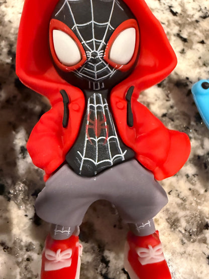 Sonic Spider-Man Disney Monsters Inc Pokemon Character Keychain 4 Pack Lot