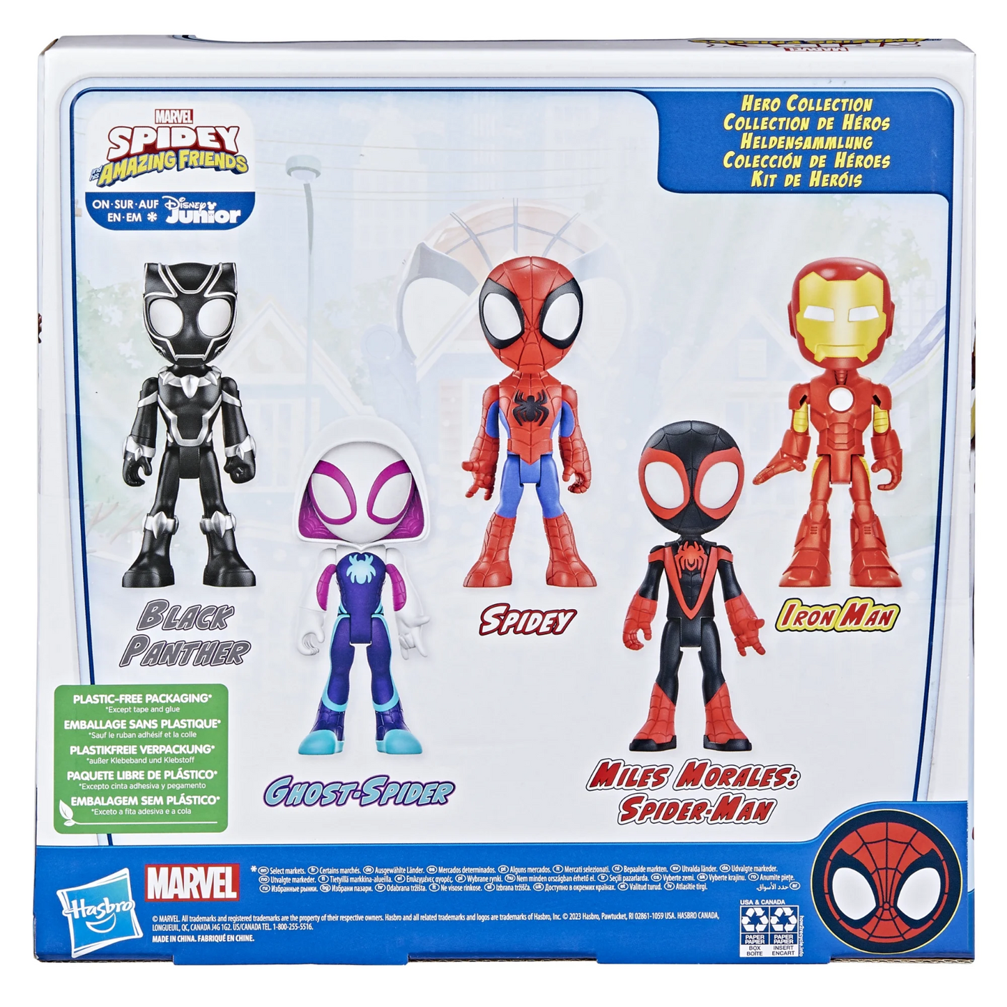 Marvel Spidey and His Amazing Friends Hero Collection 5 Pack Figures Set