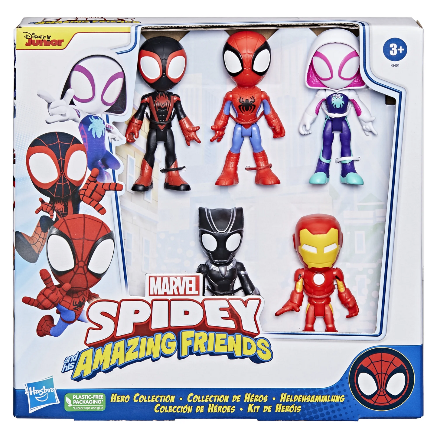Marvel Spidey and His Amazing Friends Hero Collection 5 Pack Figures Set