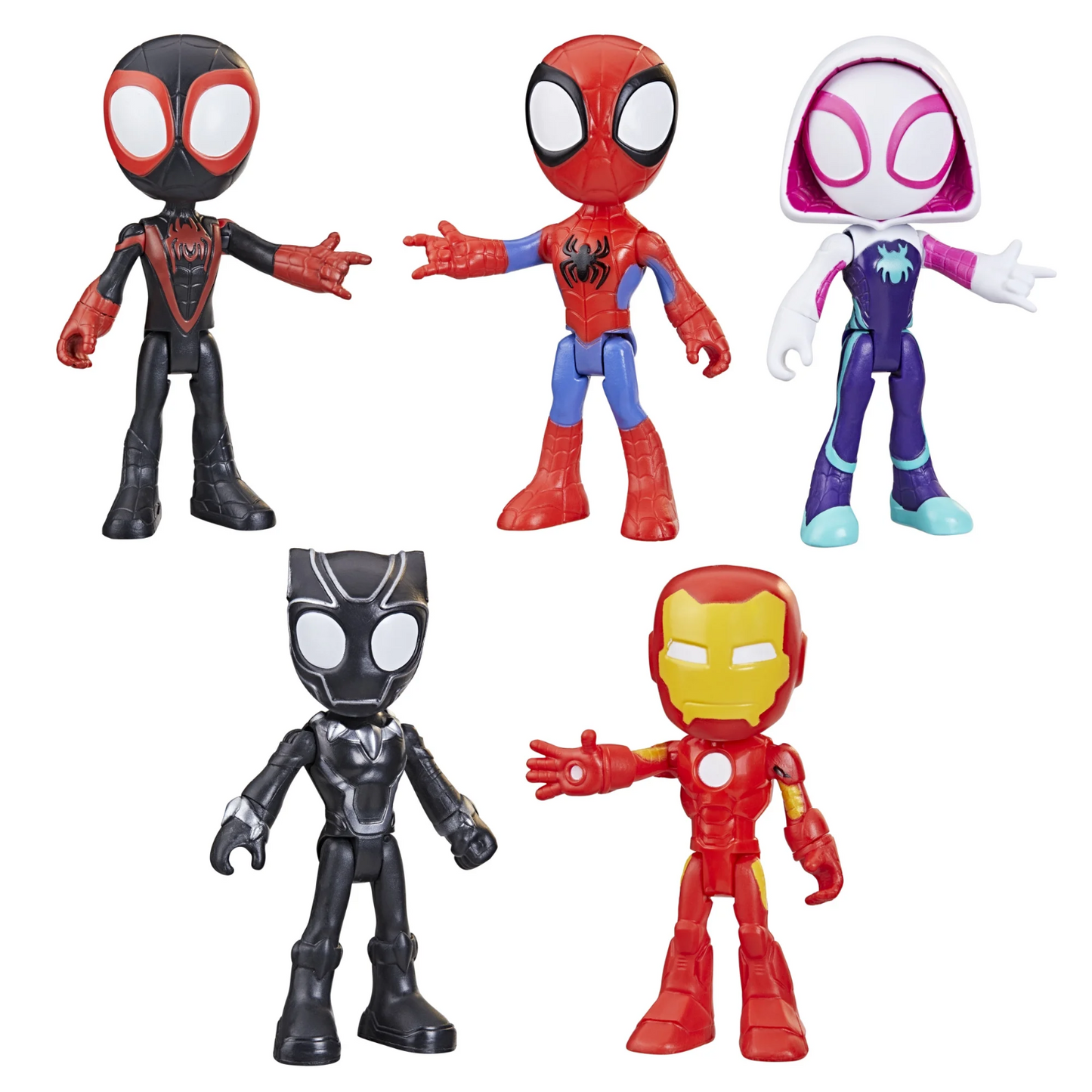Marvel Spidey and His Amazing Friends Hero Collection 5 Pack Figures Set