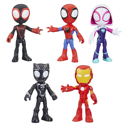 Marvel Spidey and His Amazing Friends Hero Collection 5 Pack Figures Set