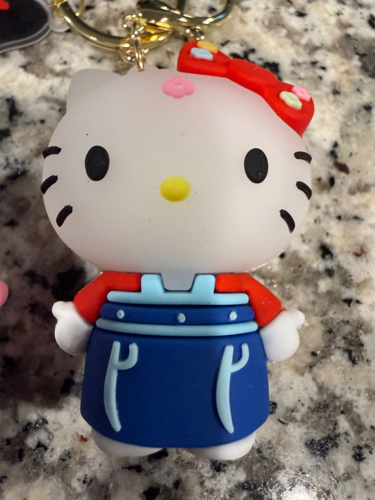 Hello Kitty 2 Pack Silicone Keychain Set Cute Cartoon Bag Charm Kawaii