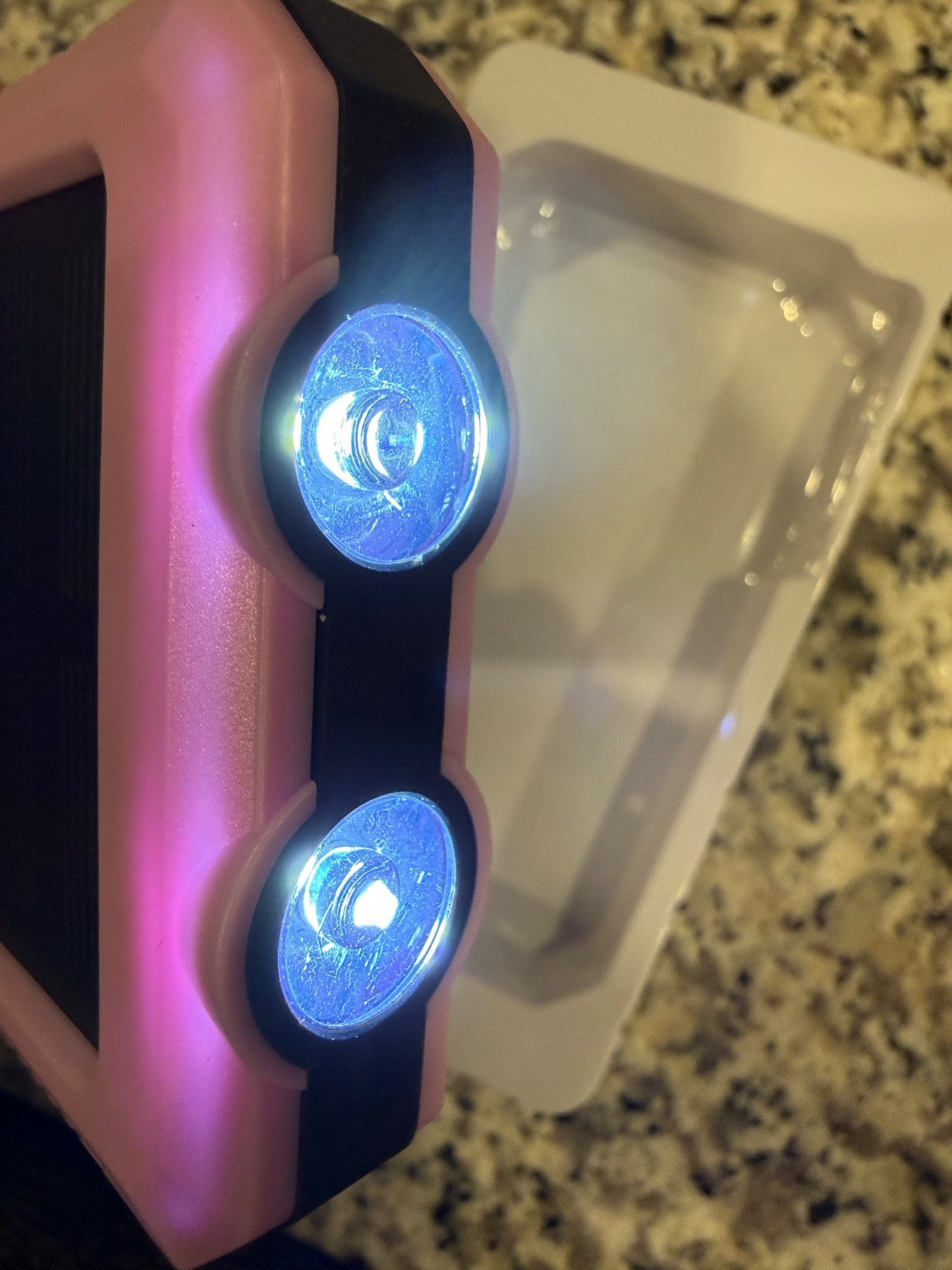 Solar Power Bank Portable Charger Dual LED Flashlight Outdoor USB Backup