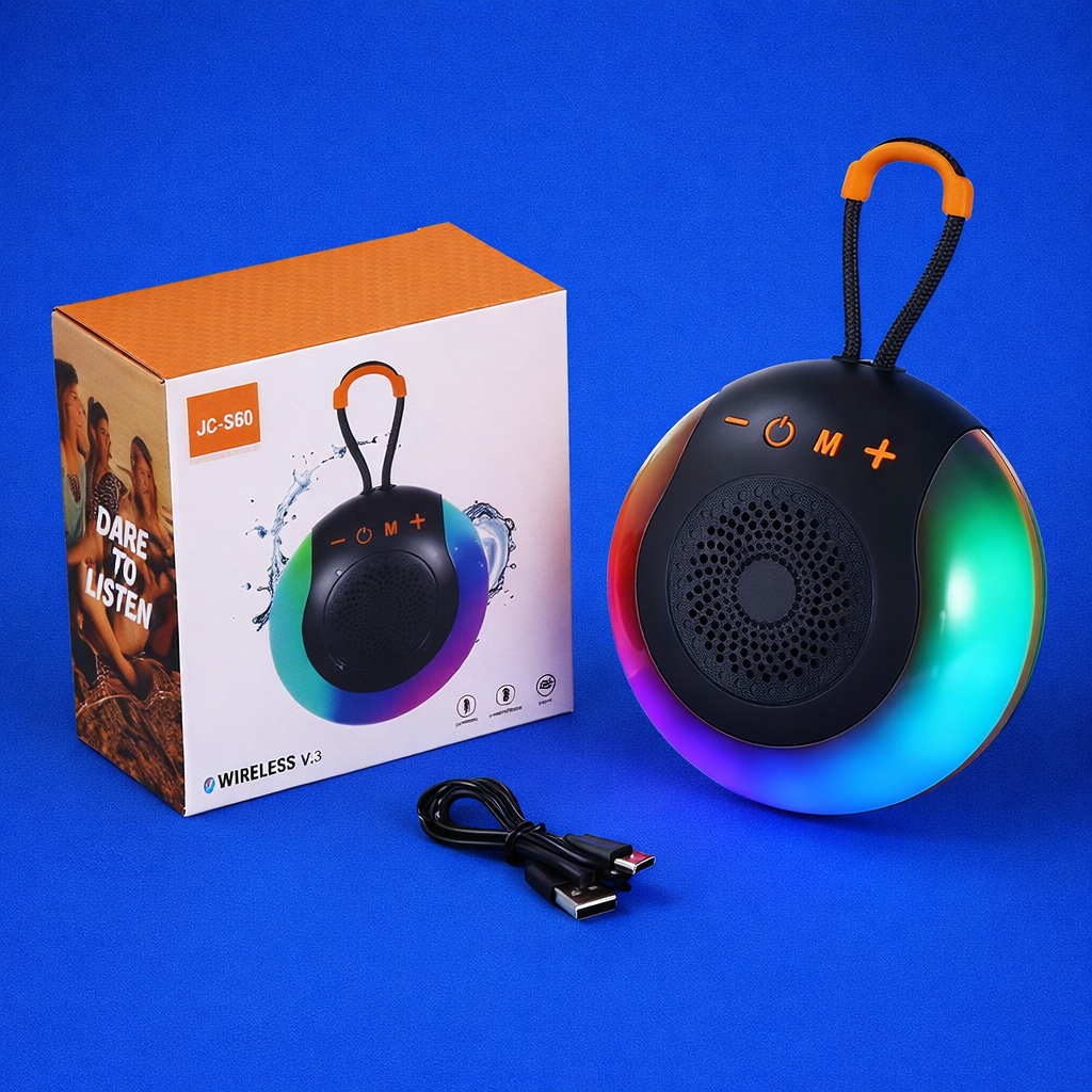 JBL JC-560 Portable Bluetooth Wireless Speaker RGB LED Party Light Waterproof