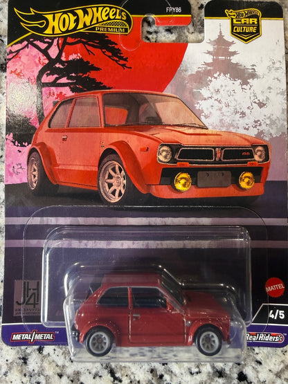 Hot Wheels Car Culture Japan Historics 4 1973 Honda Civic Custom Premium