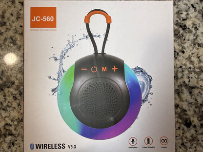 JBL JC-560 Portable Bluetooth Wireless Speaker RGB LED Party Light Waterproof