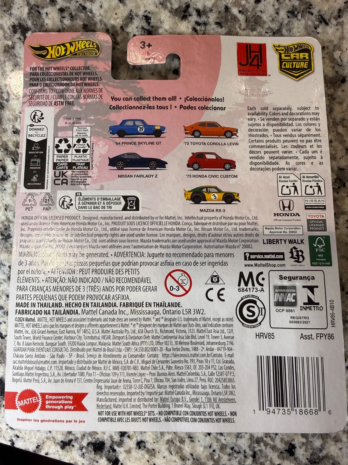 Hot Wheels Car Culture Japan Historics 4 1973 Honda Civic Custom Premium
