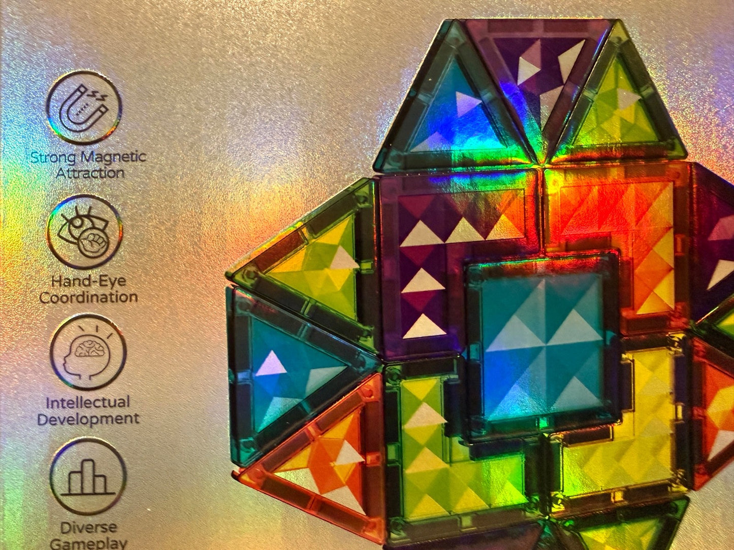 PZL Diamond Magnetic Building Blocks 32pc 4D Set Educational Toy Kids STEM