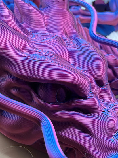 3D Printed Large 3 Foot Dragon With 2 Glow In The Dark Dragons Fantasy