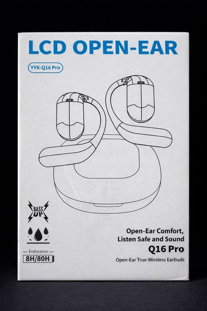 LCD Open Ear Headphones Q16 Pro Open Ear Wireless Earbuds Air Bluetooth | 0242
