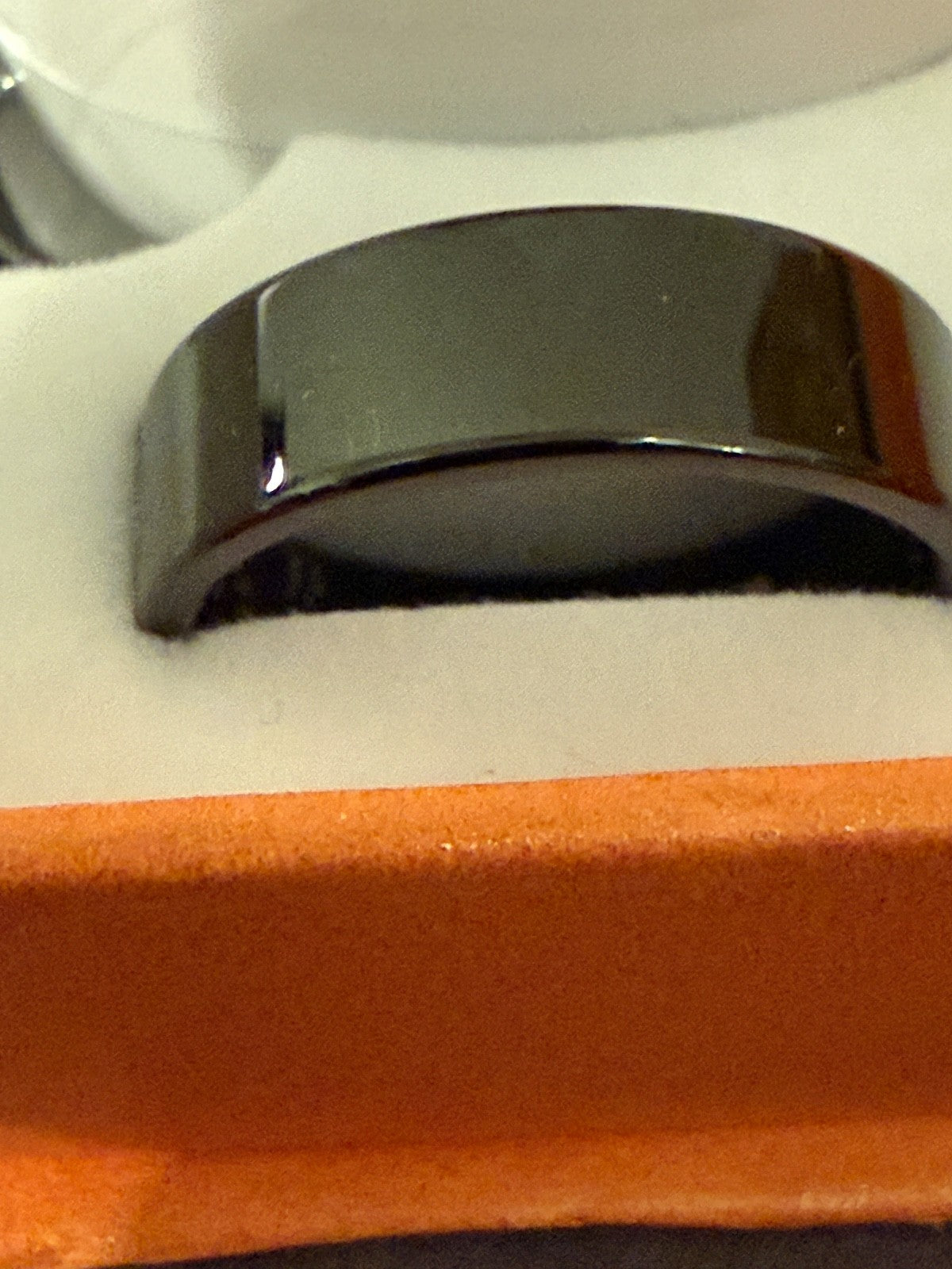 Black Smart Ring Size 12 Health Fitness Tracker Sleep Heart Rate Monitor