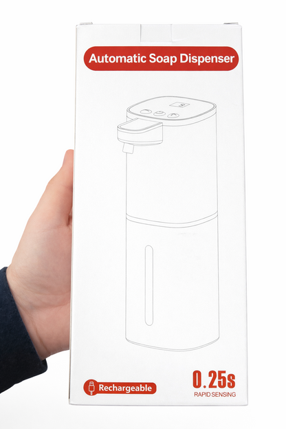 White Rechargeable Automatic Soap Dispenser Touchless Liquid Soap | 0314