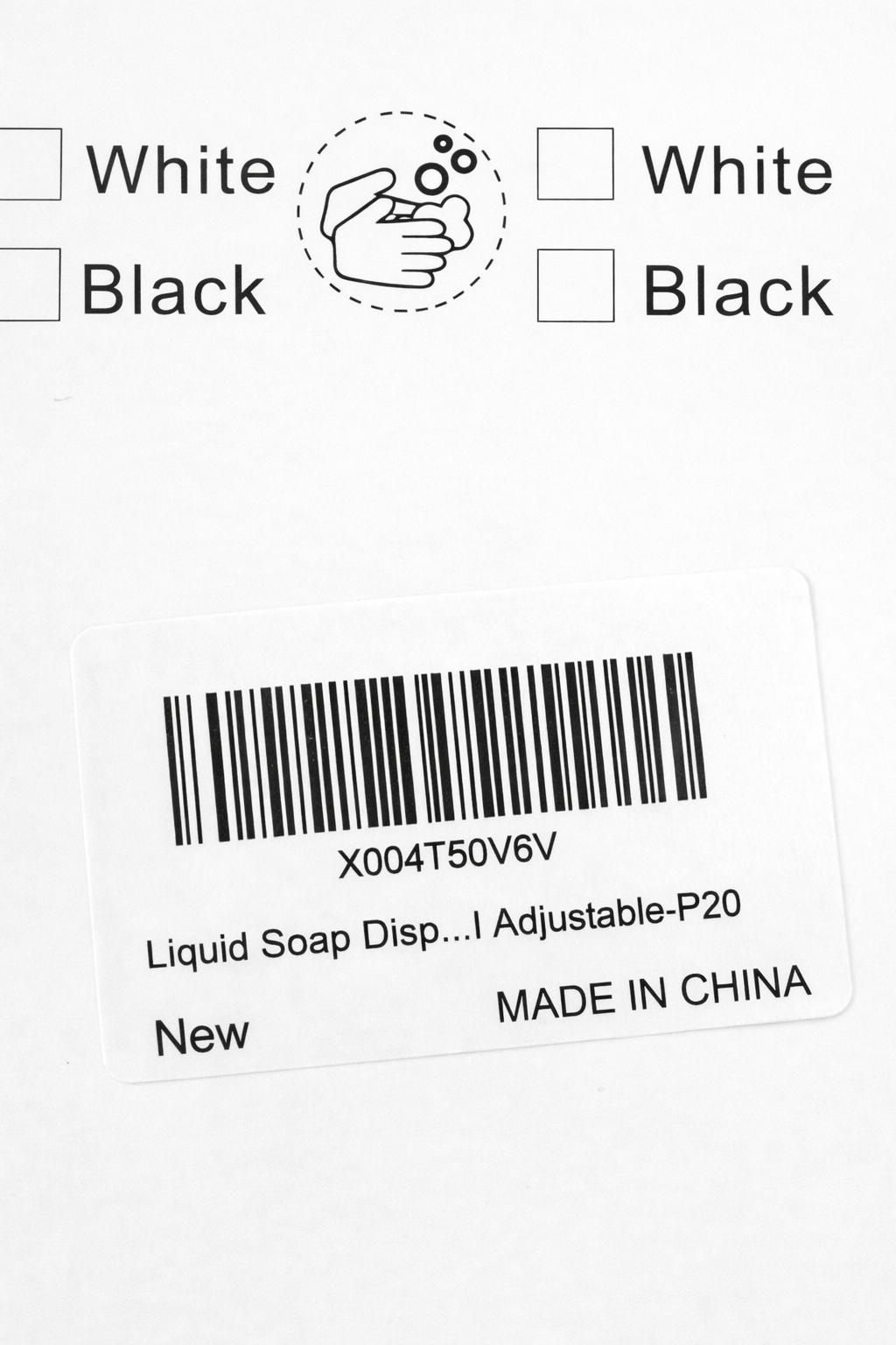 White Rechargeable Automatic Soap Dispenser Touchless Liquid Soap | 0314