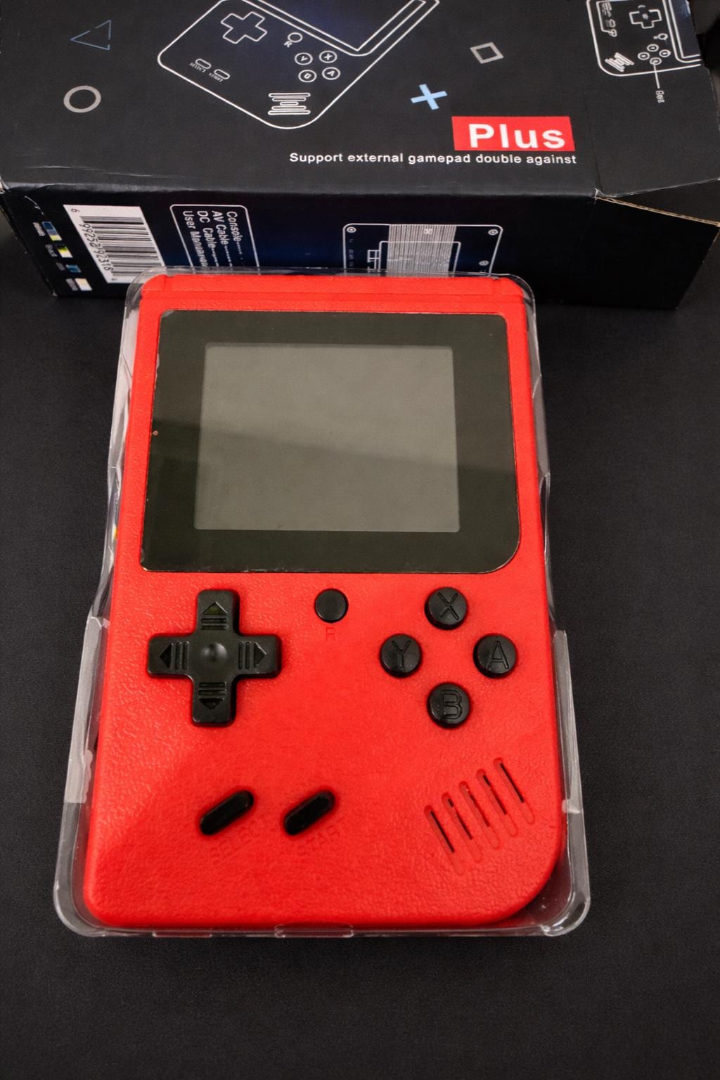 Handheld Retro Game Console Plus Red Portable System TV Output Classic Games