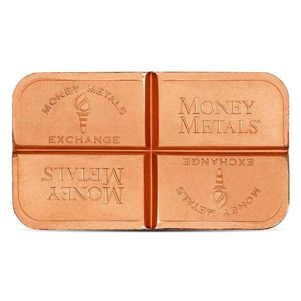 4 Pack 1 oz Copper Divisible Bars .999 Fine Pure 4 AVDP Ounces Bullion