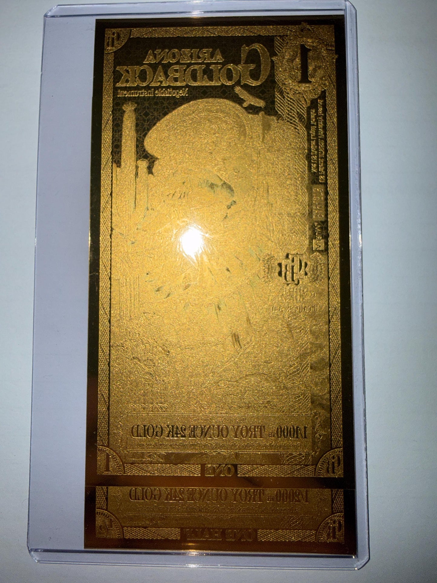 Arizona Goldback 2025 2-Pack 24k Gold Notes Collectible Currency Lot