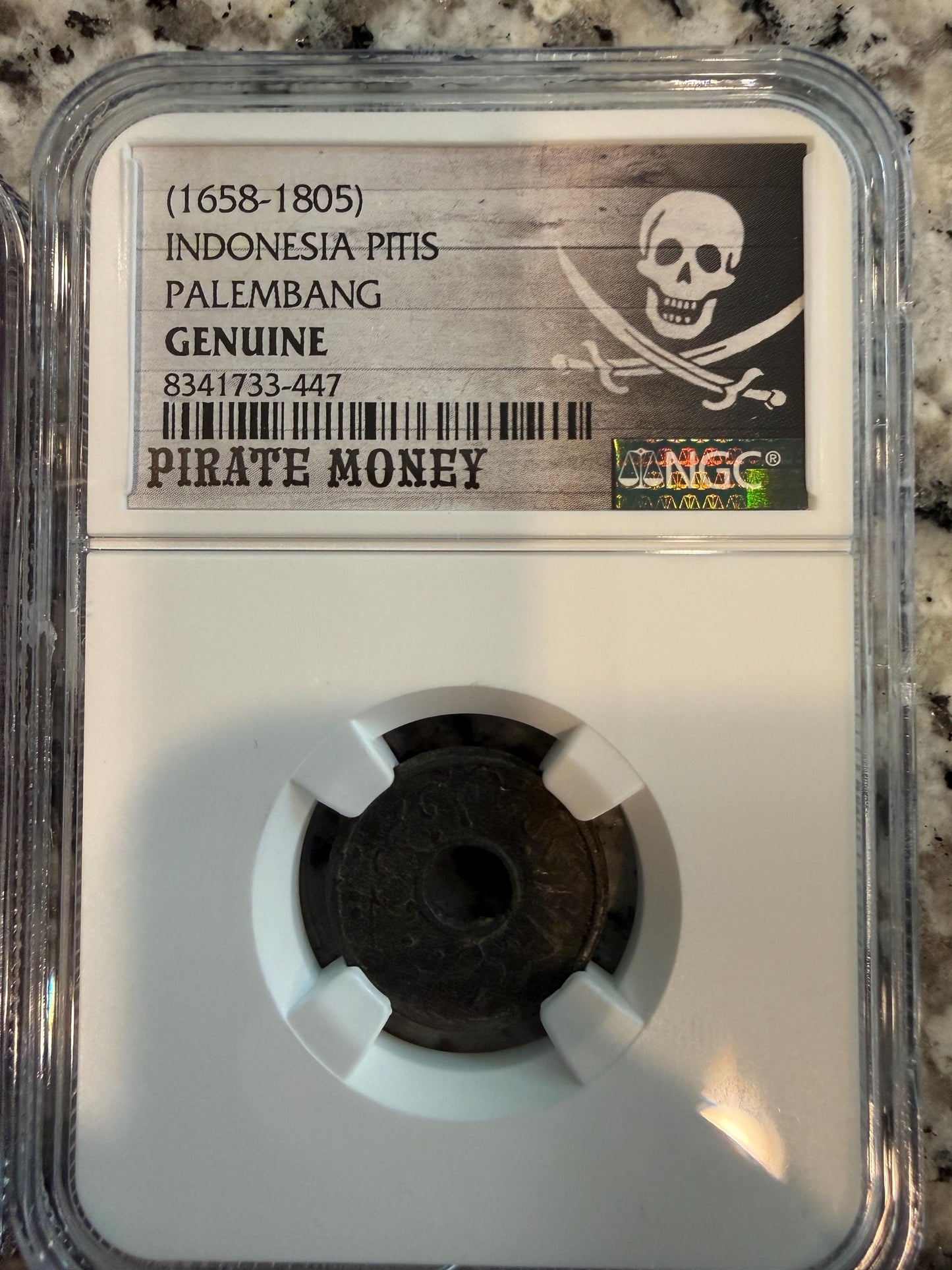 NGC Genuine Mercury Dime Route 66 + Indonesia Palembang Pirate Coin