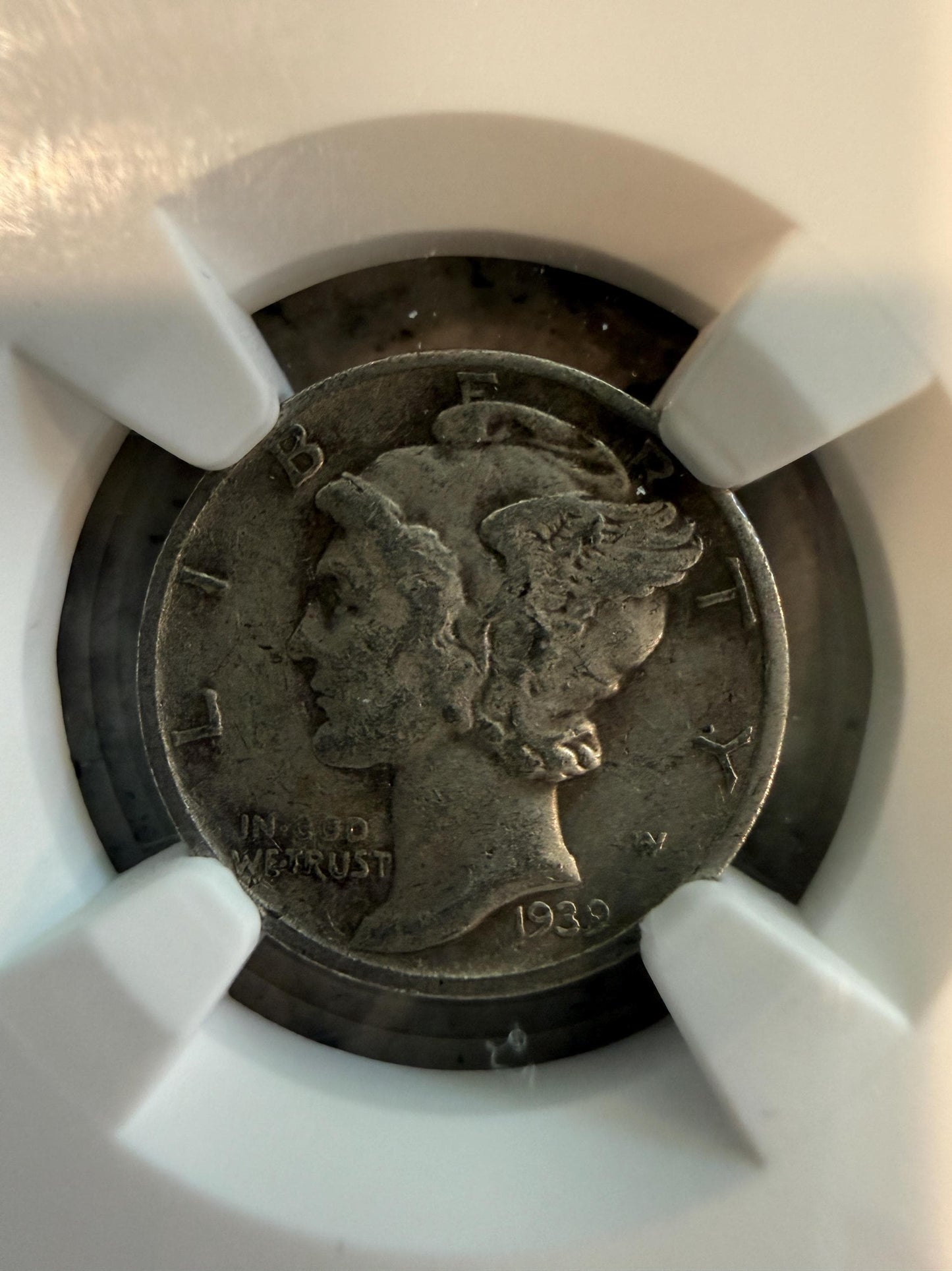 NGC Genuine Mercury Dime Route 66 + Indonesia Palembang Pirate Coin