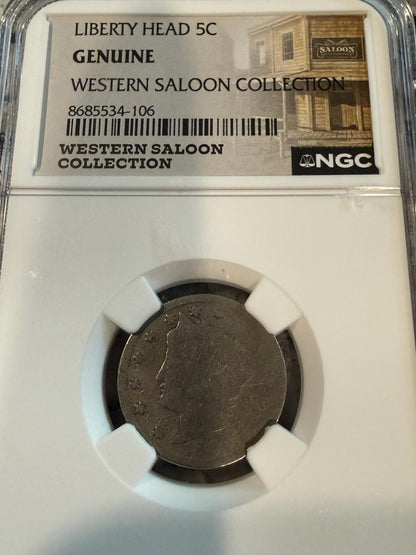 NGC ICG Certified Liberty Head 5C Coin Lot 3 Western Saloon Collection