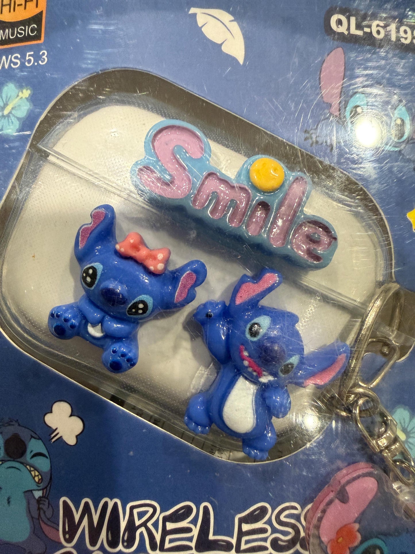 Stitch Inspired Wireless Earbuds QL-619S TWS Bluetooth 5.3 HiFi In Ear
