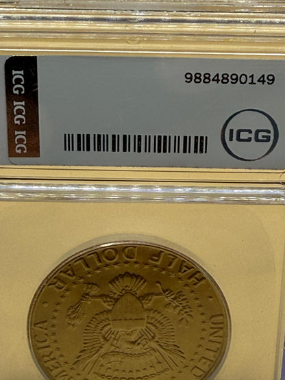 1993-D Kennedy Half Dollar ICG Certified Brilliant Uncirculated BU Coin