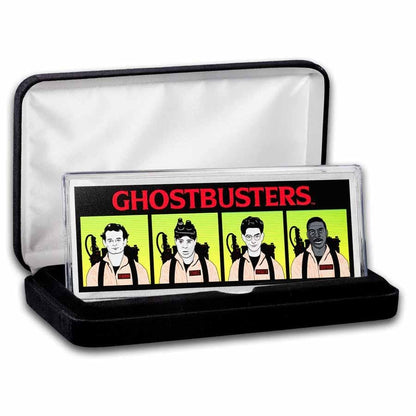 2024 Niue Ghostbusters 40th Anniversary 4oz .999 Silver Colorized Bar Sealed