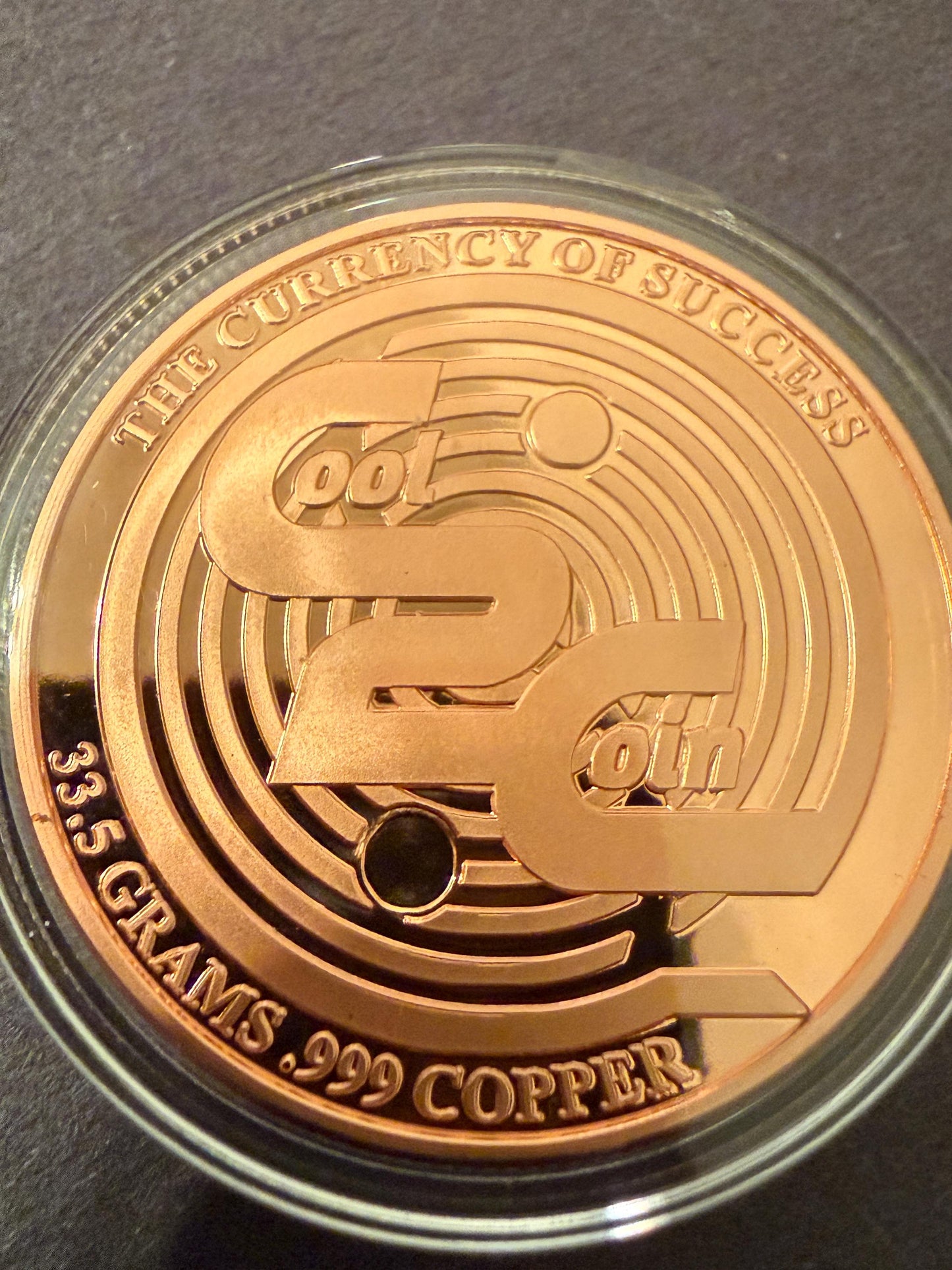 Colorized Dragon Coin 40mm 33.5g Fantasy Collectible w Case Stand