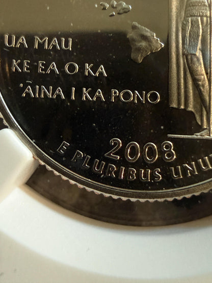 2008 S Hawaii State Quarter NGC PF Ultra Cameo GEM Proof Clad 25C