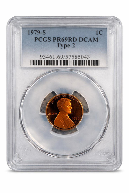 1979 S Lincoln Cent Type 2 PCGS PR69RD DCAM Deep Cameo Proof Penny
