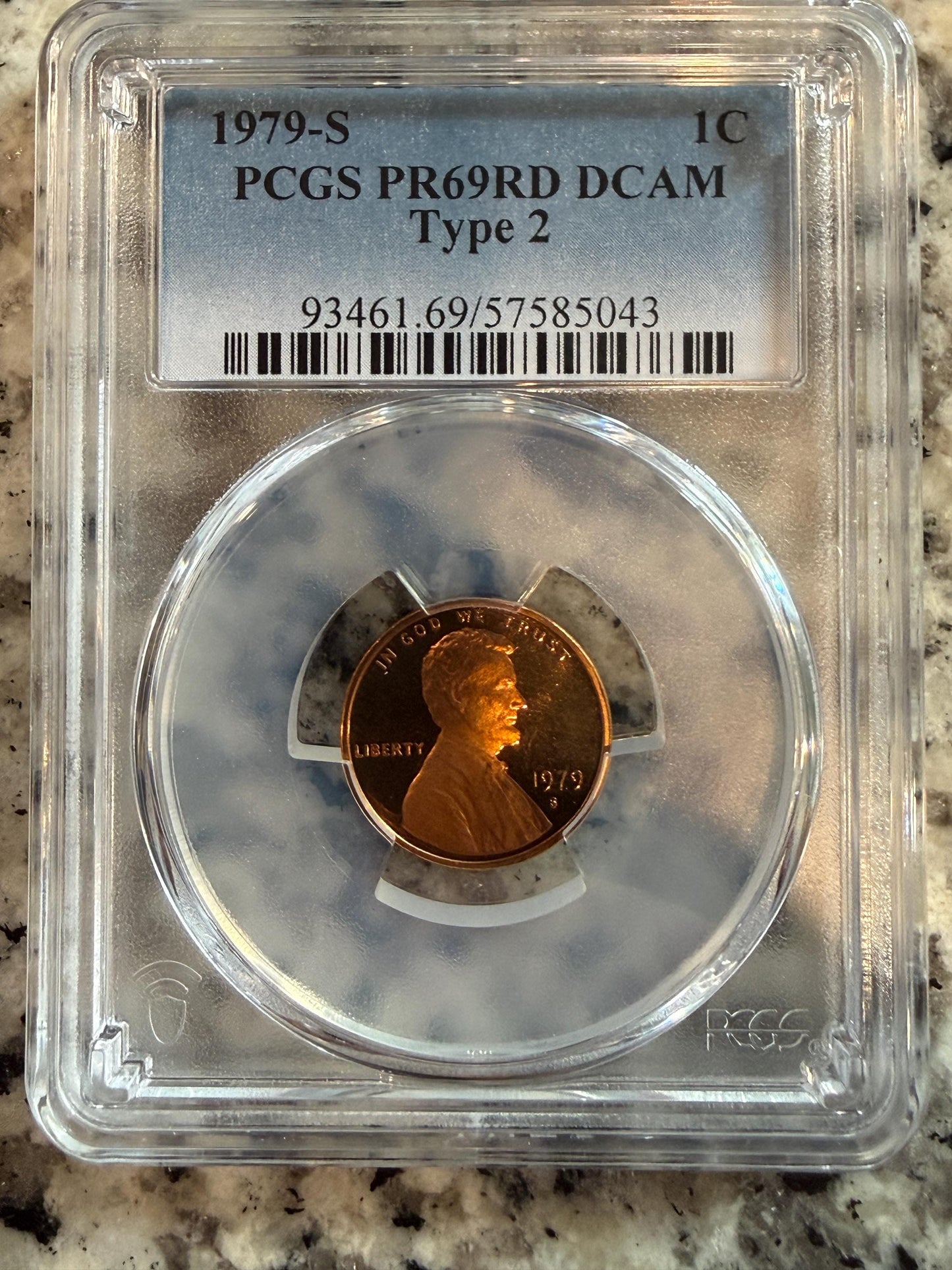 1979 S Lincoln Cent Type 2 PCGS PR69RD DCAM Deep Cameo Proof Penny